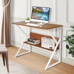 Modern Engineered Wood Computer Desk - Image 2