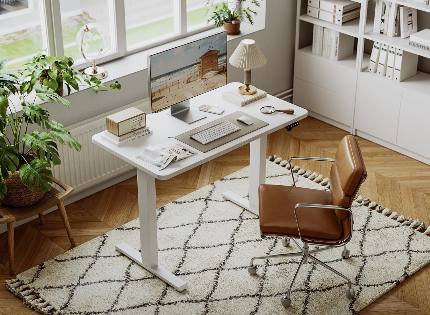 71Q7WxTcerL._AC_SL1500_.jpg Adjustable Height Electric Table - Image 1
