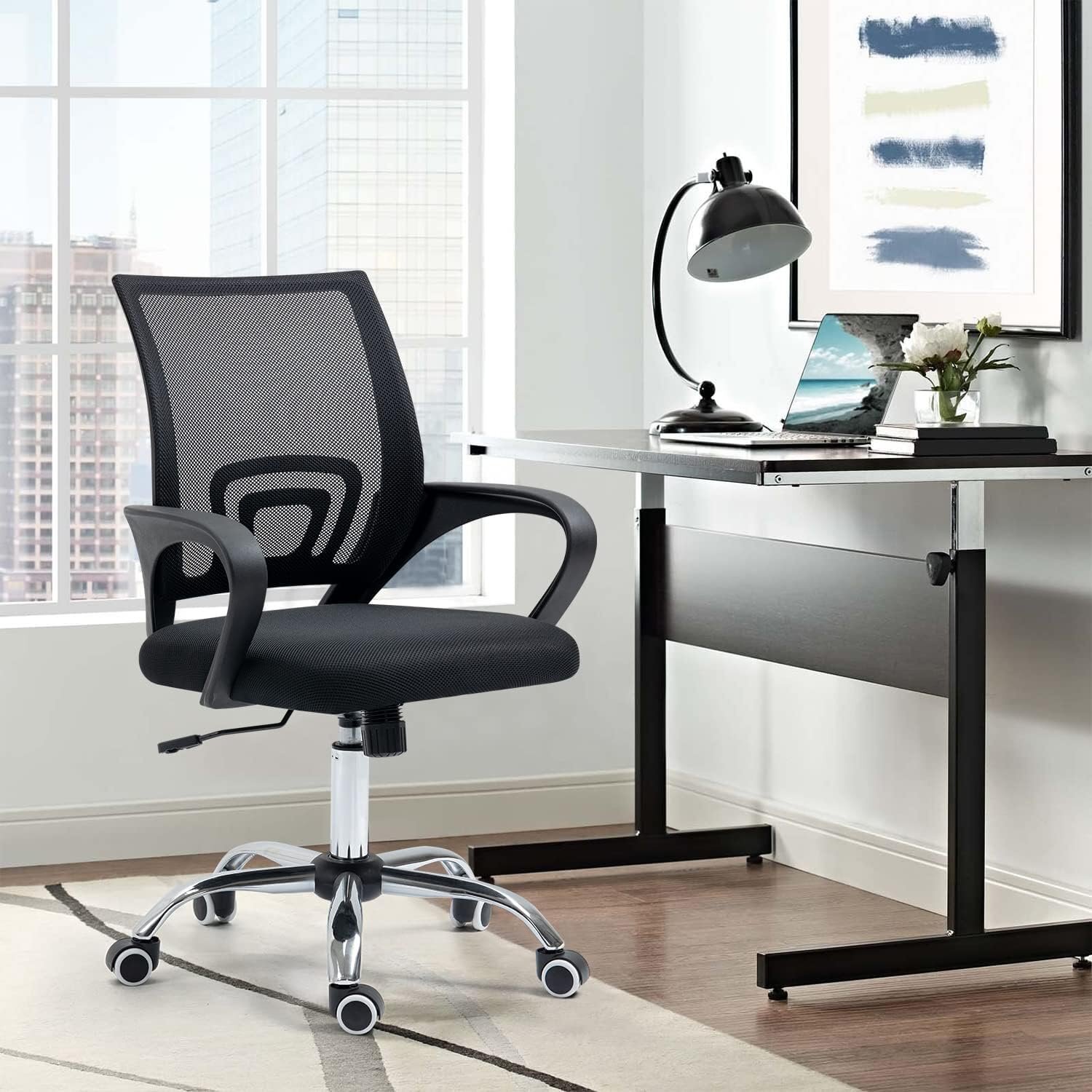 71V7eMcc6wL._AC_SL1500_.jpg Secretarial mesh-back office chair - Image 1
