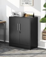 2-Door wooden credenza cabinet - Image 2