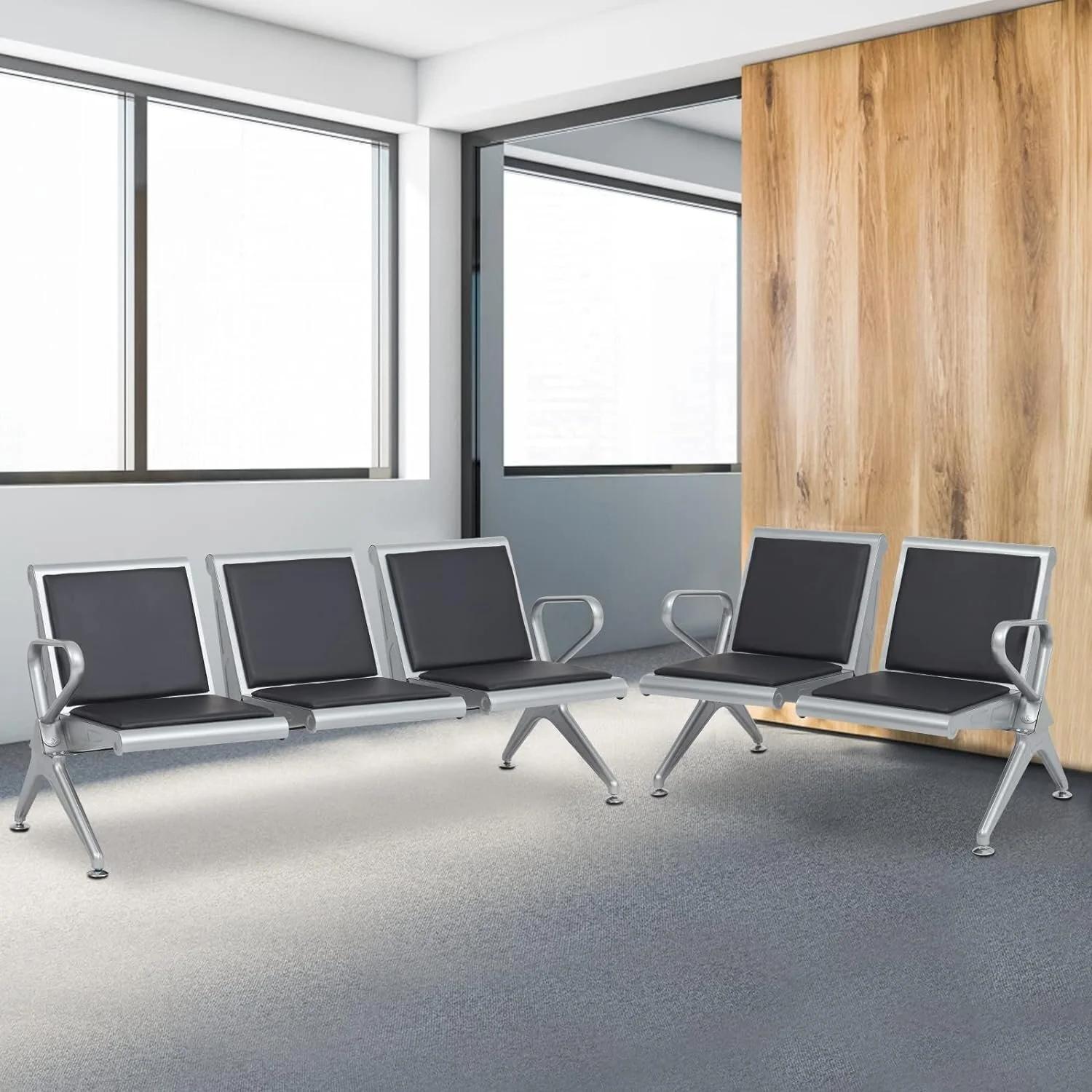 71b58ElJlIL._AC_SL1500_-3.jpg 3-Link Reception office bench - Image 1