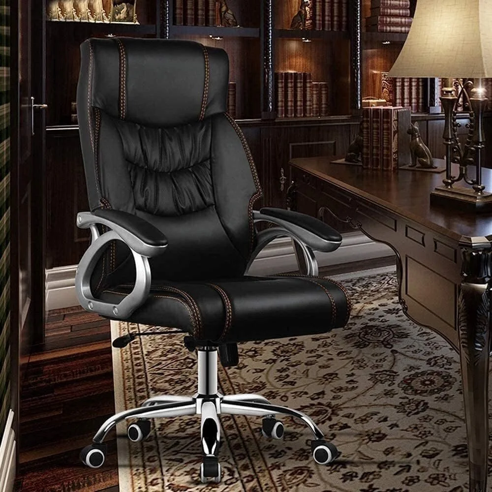 71eEIeXnwhL._AC_SL1000_-1.jpg Pure leather office seat - Image 1