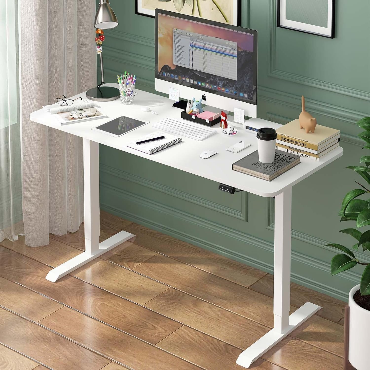 71eTrCMAYHL._AC_SL1500_.jpg Electric Height Adjustable Desk 120 * 60cm - Image 1