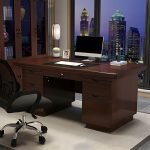 Office 1400mm Executive Desk With Drawers - Image 7