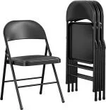 Foldable office study chair (Black) - Image 9