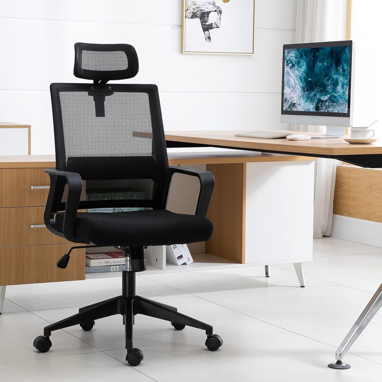 71uImHxg97L._AC_SL1500_.jpg High Back Ergonomic Office Seat - Image 1