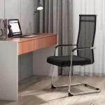 Mesh-back office visitor seats