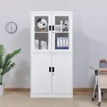 2 door metallic office cabinet