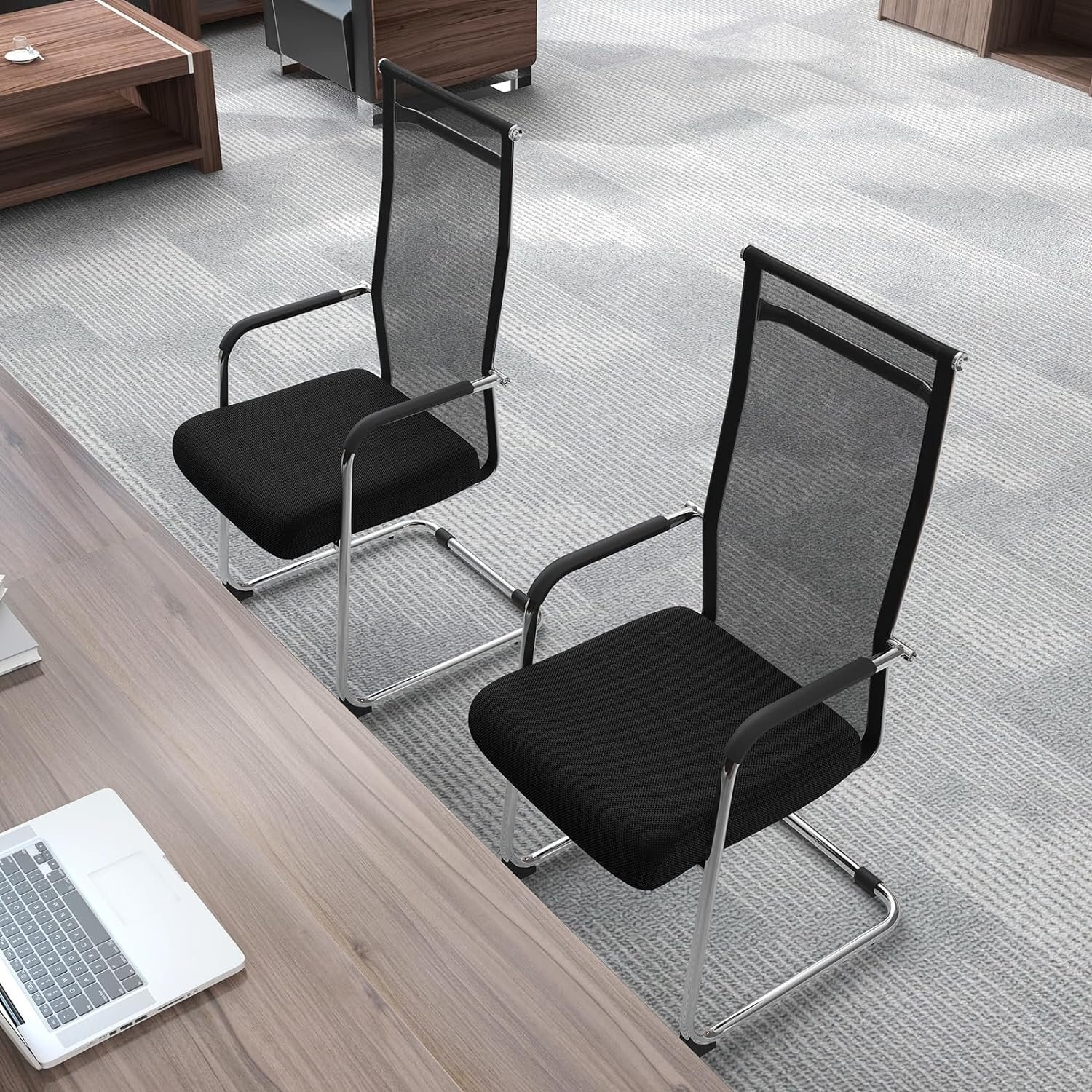 81jGnZa6sKL._AC_SL1500_.jpg Mesh Office Visitor Chair - Image 1