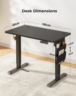 Height Adjustable 120x60cm Standing Desk - Image 5