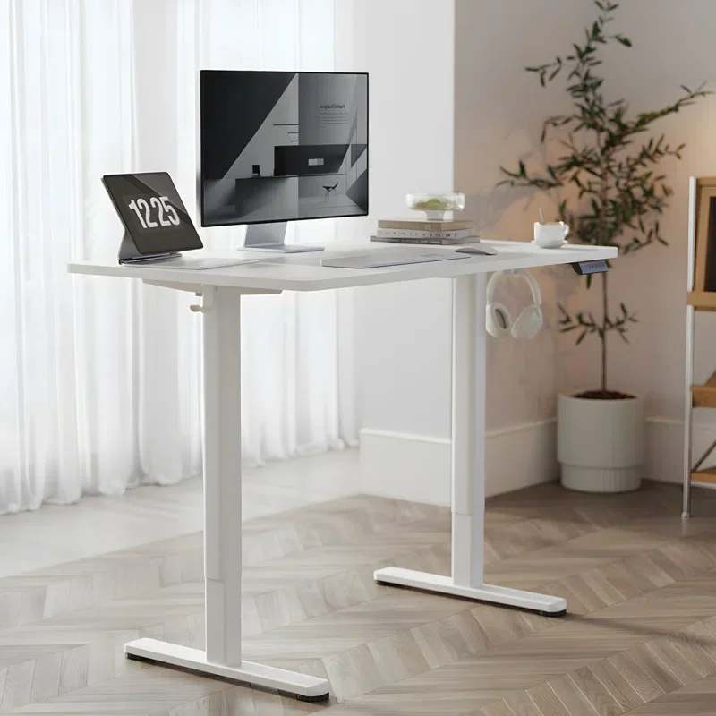 ElectricHeightAdjustableStandingDeskwithHooks-10.webp Height adjustable electric desk - Image 1