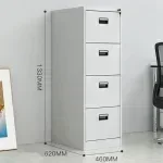4-Drawers metallic office filling cabinet