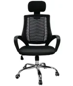 High back headrest office chair - Image 2