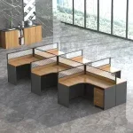Office 2-Way Curved Workstation - Image 11