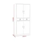 Filling 2-door metallic office cabinet - Image 2