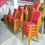 Stackable Red Conference Chair - Image 4