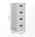 4-Drawers metallic office cabinet - Image 6