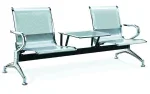 Two seater office bench with table. - Image 4