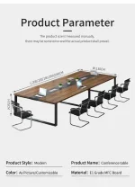 3 meters office conference table - Image 7