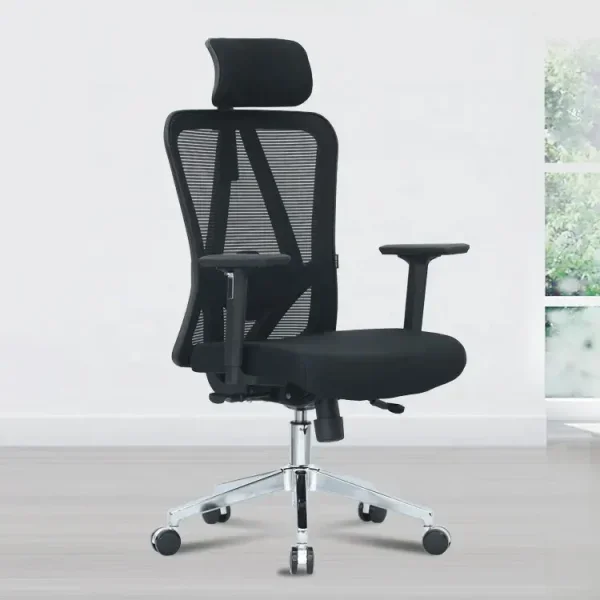 High back orthopedic office seat