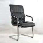 Executive visitor's leather office seat