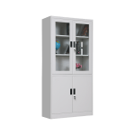 2 door metallic office cabinet - Image 3