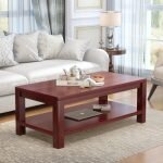 Executive mahogany coffee table - Image 4
