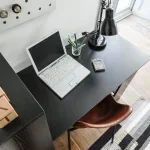 Modern Desk with Shelves - Image 4