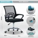 Secretarial Mesh Office Chair - Image 5