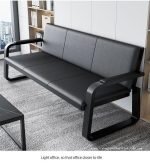 Modern 5-Seat Black Waiting Room Chairs with Armrest - Image 4