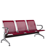3-link metallic waiting bench
