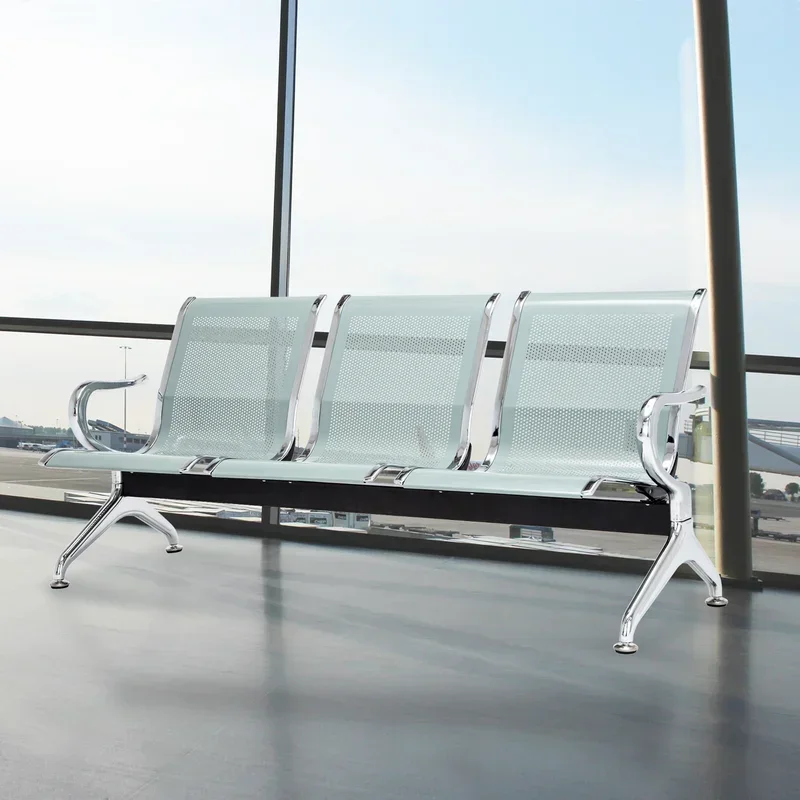 StackableMetalSeatTandemSeatingwithMetalFrame-2.webp 3 Link metallic waiting bench - Image 1