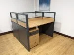 Two-way modular office workstation