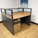 Two-way modular office workstation