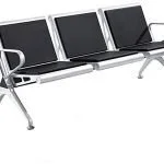 Heavy duty padded waiting bench.