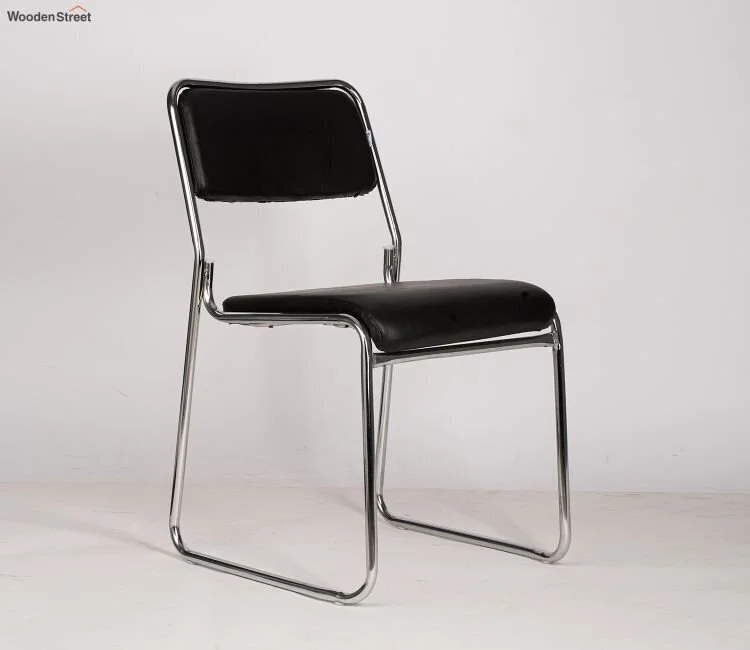 data_teal-chairs_ignis-black-pu-chrome-plated-visitor-chair_1-750x650-1.jpg chrome stackable visitor chairs - Image 1