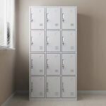 12-Locker Office Storage Cabinet