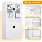 2-Door metallic office cabinet - Image 3