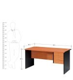 1.4 meters executive desk (with drawers) - Image 3