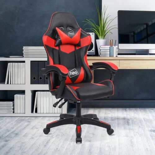 s-l500-17.jpg Neo Faux Leather Sport Racing Gaming Chair - Image 1