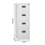 4-Drawers Metallic Steel Cabinet - Image 5
