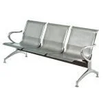3-link nonpadded waiting bench