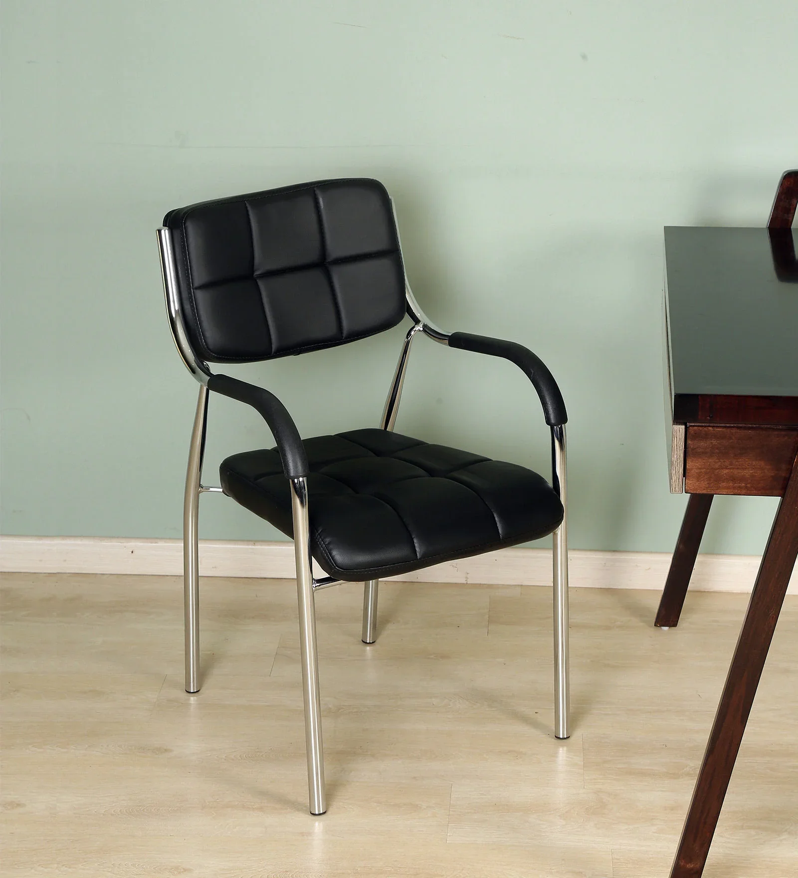 spark-low-back-chair-in-black-colour-by-durian-spark-low-back-chair-in-black-colour-by-durian-daywsc.webp Catalina visitor's seat - Image 1