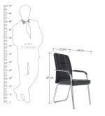 Guest Chair in Black Color - Image 5