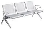 3-link heavy duty non-padded waiting bench