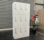 9-door steel metal locker, steel locker with 9 doors, metal locker cabinet 9-door, 9-compartment steel storage locker, industrial 9-door metal locker, 9-door employee locker, secure 9-door steel cabinet, steel locker for staff use, multi-door metal locker cabinet, 9-locker steel unit, steel school locker 9 doors, 9-door office locker cabinet, powder-coated steel locker 9 doors, metal compartment locker 9 doors, 9-door gym locker metal, steel cabinet with 9 lockable doors, robust 9-door locker steel, durable metal locker 9 compartments, 9-door steel personal storage unit, stackable 9-door steel locker
