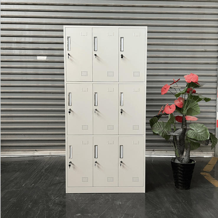 9-Door Steel Metal Locker, 9-door steel metal locker, steel locker with 9 doors, metal locker cabinet 9-door, 9-compartment steel storage locker, industrial 9-door metal locker, 9-door employee locker, secure 9-door steel cabinet, steel locker for staff use, multi-door metal locker cabinet, 9-locker steel unit, steel school locker 9 doors, 9-door office locker cabinet, powder-coated steel locker 9 doors, metal compartment locker 9 doors, 9-door gym locker metal, steel cabinet with 9 lockable doors, robust 9-door locker steel, durable metal locker 9 compartments, 9-door steel personal storage unit, stackable 9-door steel locker