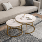 Pair-Marble Office Coffee Table - Image 15