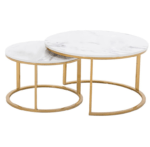 Pair-Marble Office Coffee Table - Image 9