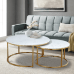 Pair-Marble Office Coffee Table - Image 12